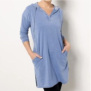 AnyBody Beach Wash Hooded Lounger with Pockets M